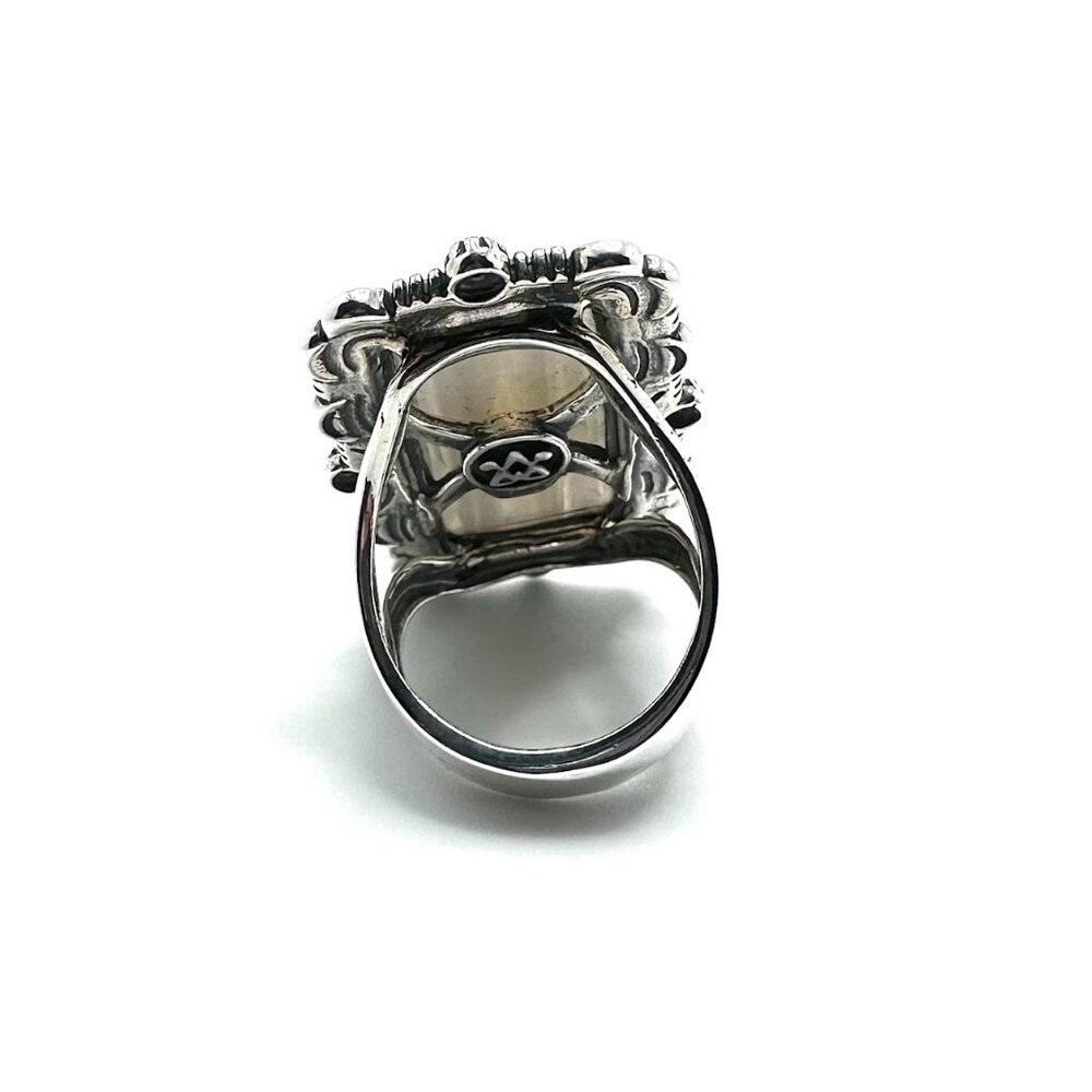 American West Sterling Silver Rectangular Gray Ag… - image 4